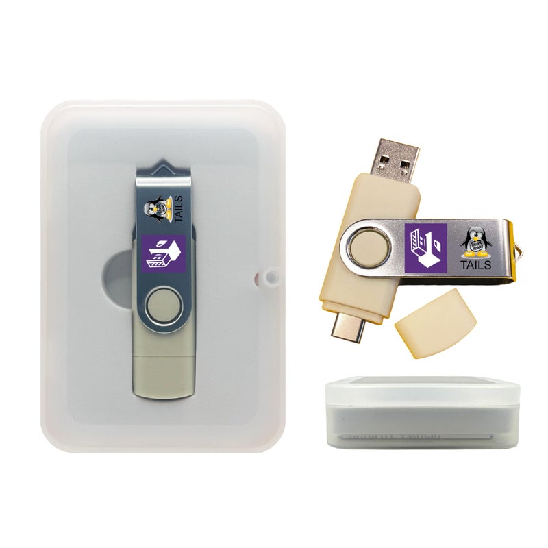 TECH STORE ON Linux Tails Bootable USB Flash Drive for PC â€“ Anonymous Internet Access & Privacy-Focused Operating System â€“ Run Live on Any Computer Without Leaving Traces or Censorship - Image 1